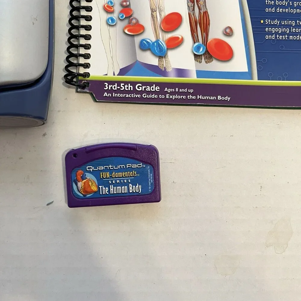 Leap Frog Leap Pad Learning System Human Body Book and Cartridge Tested READ
